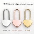Graviruota sidabrinė spyna vestuvėms – personalizuota dovana vestuvių proga Graviruota sidabrinė spyna vestuvėms – personalizuota dovana vestuvių proga