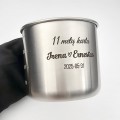 Graviruoti metaliniai puodeliai (paslauga)