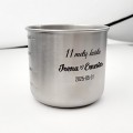 Graviruoti metaliniai puodeliai (paslauga)