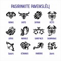 Graviruotas pakabukas vyrams - zodiako ženklai Graviruotas pakabukas vyrams - zodiako ženklai