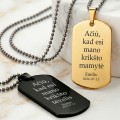  Pakabukas krikšto mamai ir tėčiui su graviravimu, nerūdijantis plienas 316L