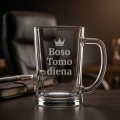 Alaus bokalas „Boso [Vardas] diena“ – personalizuota dovana viršininkui su vardu