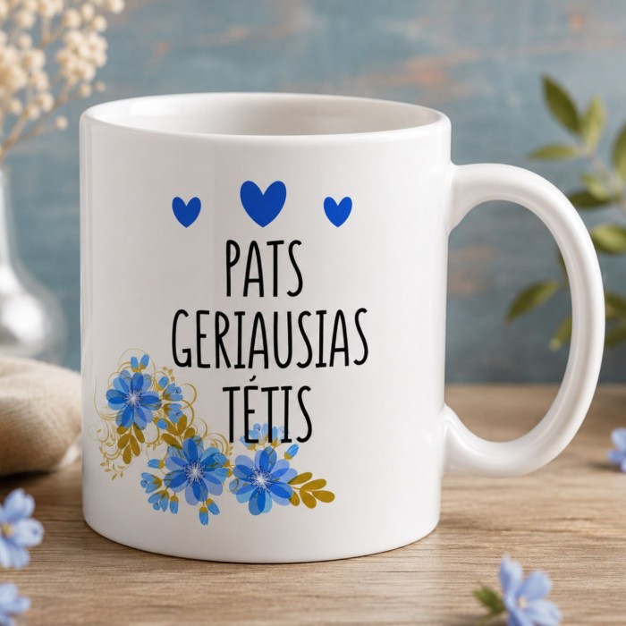 Vardinis puodelis „Pats geriausias tėtis" Vardinis puodelis „Pats geriausias tėtis"