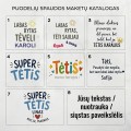 Graviruotas šaukštelis ir puodelis tėčiui su vardu