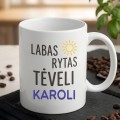 Vardinis puodelis „Super Tėtis"