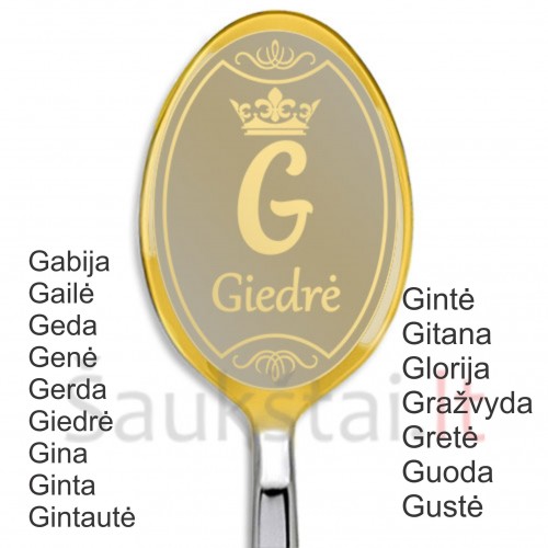 Moteriški vardai raidė G