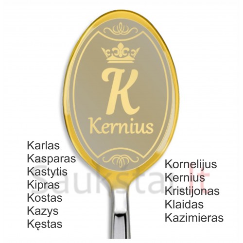 Vyriški vardai iš K raidės