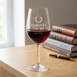 Vyno taurė su graviravimu „Vadovės taurė“