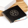 Odinė piniginė su Volkswagen logo - dovana seneliui